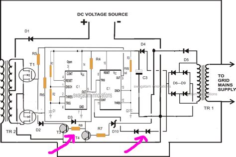 designing  grid tie inverter circuit homemade circuit projects