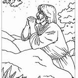 Orando Gethsemane Oliveiras Horto Prays Jezus Misioneritas Kleurplaten Jésus Tudodesenhos Iluminar Caminhando Encontro Puntos Afkomstig sketch template