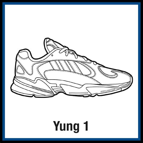 adidas yung  sneaker coloring pages created  kicksart