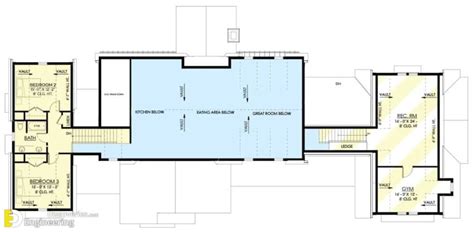 story  bedroom exclusive modern farmhouse  triple garage floor plan engineering
