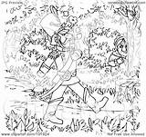 Outline Soldier Woods Coloring Through Marching Illustration Royalty Clipart Rf Bannykh Alex Regarding Notes sketch template