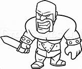 Clash Clans Coloring Pages Royale Barbarian Dibujos Colorear Para Draw Drawing Online Game Step Logo Personajes Coloringbay Hack Dessin Coc sketch template