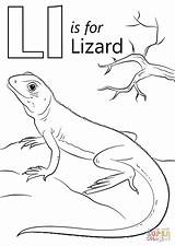Coloring Lizard Letter Pages Printable Dot Crafts sketch template