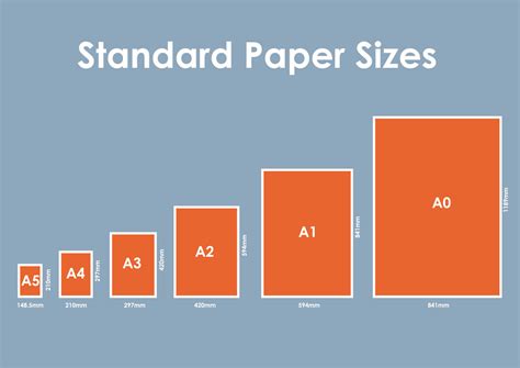 standard printer paper sizes amulette