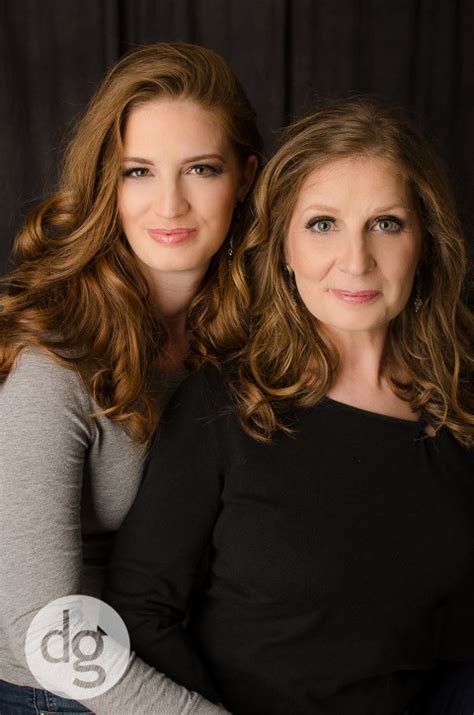 glamour mother and daughter portrait photography