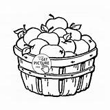Fruit Coloring Pages Apple Drawing Basket Fruits Baskets Kids Printable Sunbeam Fall Logo Color Print Sheets Pic Wuppsy Drawings Getdrawings sketch template
