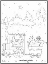 Weihnachten Ausmalbilder Eisenbahn sketch template