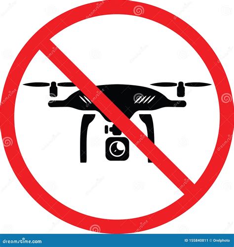 drone allowed sign stock vector illustration  camera