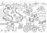 Maszyny Rolnicze Traktor Kolorowanka Dzieci Kolorowania Wydruku Kolorowanki Chłopca Duża sketch template