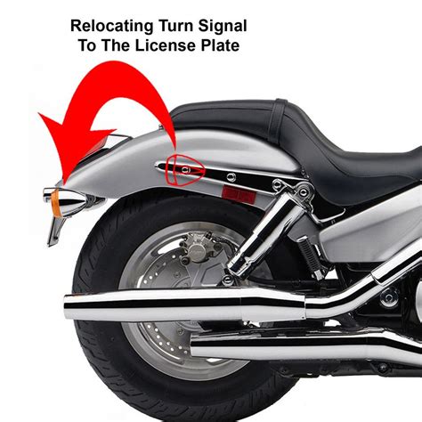 chrome universal turn signal relocation kit motorcycle house australia