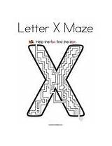Maze Letter Coloring Change Template sketch template
