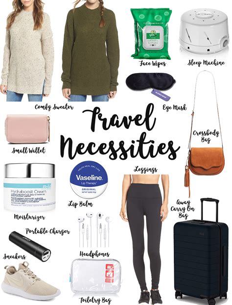 travel necessities