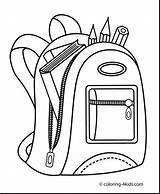 Backpack Coloring Getcolorings sketch template