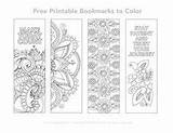 Bookmarks Coloring Printable Pages Color Book Adult Bookmark Adults Colouring Template Print Printables Stained Glass Marks Arm Outline Library sketch template