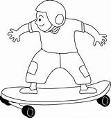 Skateboarding Clip Skateboard Clipart Kid Coloring Skate Drawing Kids Disney Pages Line Lineart Galore Results Search Wikiclipart Sweetclipart Clipartix Cliparts sketch template