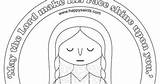 Coloring St Veronica sketch template