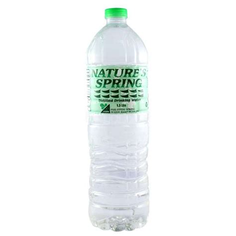 natures spring distilled dringking water  ltrs