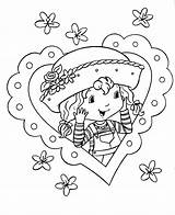 Strawberry Shortcake Coloring Pages Printable Girls Heart Coloriage sketch template