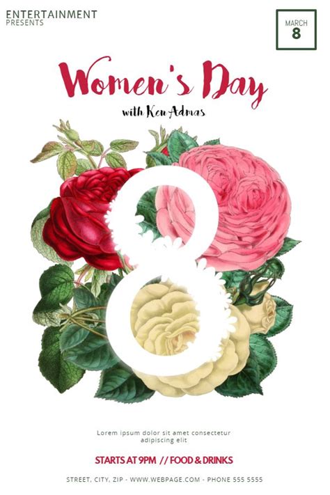 creative international women s day poster flyer template
