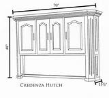 Fifth Avenue Hutch Credenza Separately Ocs Stain Maple Rich Cherry Brown Sold Furniture sketch template