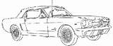 Mustang 1965 sketch template