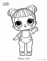 Lol Surprise Coloring Doll Pages Baby Cat Printable Series Color Print Suprise Dolls Sketch Bettercoloring раскраски Getcolorings Colorings Book sketch template