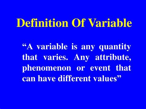 variables powerpoint  id