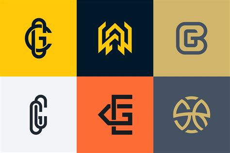 monogram logo collections graphic  buqancreativestd creative fabrica