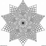 Coloring Pages Geometric Mandala Adults Adult Color Popular Sheets Kids Pattern Colouring sketch template