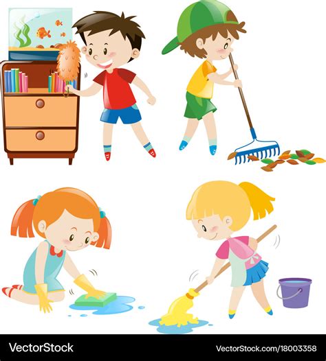 fresh   household chores  kids clipart hozymomo