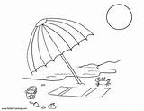 Beach Vacation Fun Coloring Pages Summer Printable Kids Adults Color sketch template