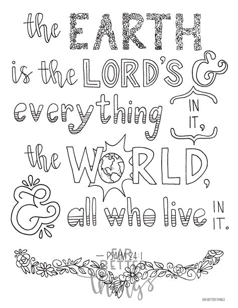 psalm sketch coloring page