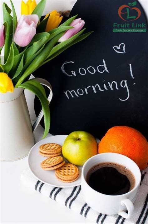 good morning dear friends follow fruitlink happy orange sweet