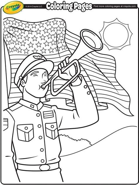 crayola coloring pages veterans day