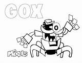 Mixels Gox Educative Educativeprintable sketch template