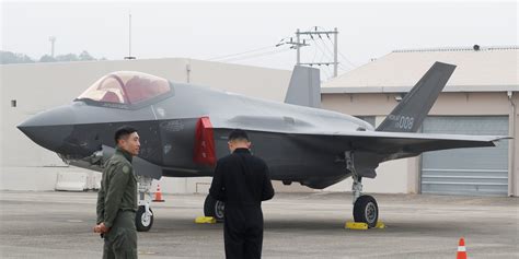 An F 35a Stealth Fighter Made A Belly Landing In South Korea After The