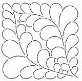 Feather Stencil Quilt Notions Patterns sketch template