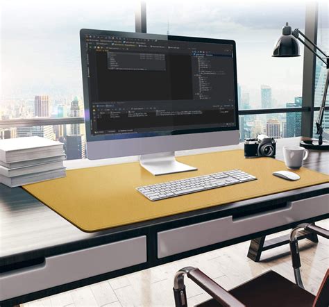 mydours multifunctional office desk pad xcm ultra thin waterproof