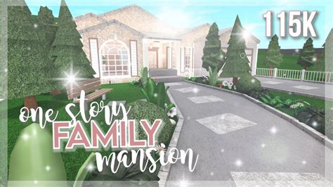 roblox bloxburg  story family mansion  house build youtube