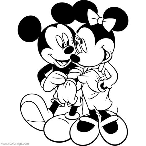 mickey mouse valentines coloring coloring pages