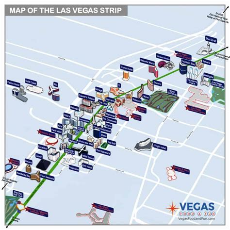 las vegas strip map
