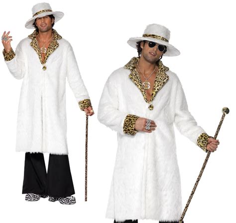 adults pimp costume mens 1970s fancy dress outfit pimp gangster daddy