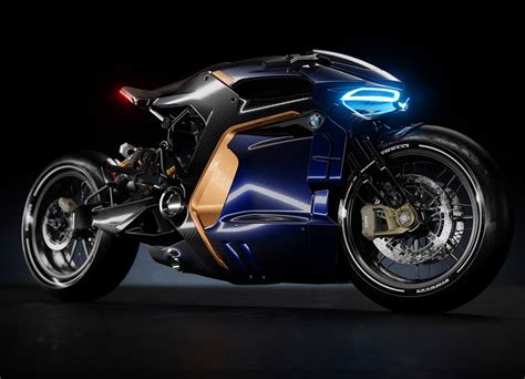 bmw superbike concept  cyberpunk  inspired design techeblog