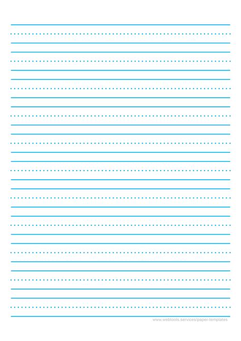 lined paper kindergarten printable