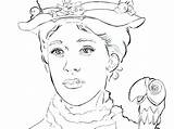 Poppins Mary Andrews Kolorowanki Stampare Umbrella Dzieci Coloringhome Ausmalbild sketch template