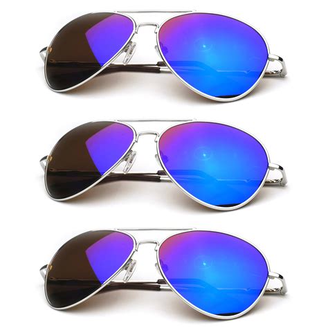 premium full mirrored aviator sunglasses  flash mirror lens