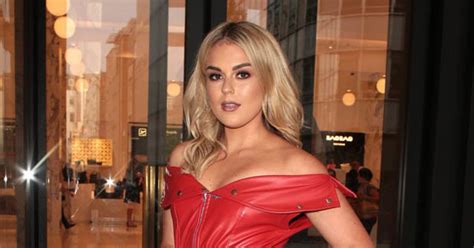 red hot tallia storm squeezes curves into teeny leather