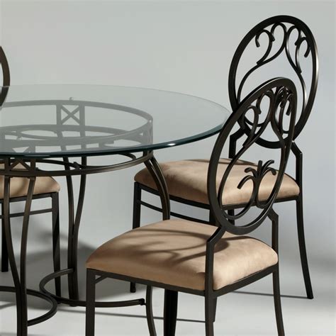 chintaly whiting wrought iron dining side chairs set    hayneedle