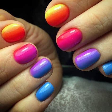 Incredible Ideas For Rainbow Nails Design 2018 Fashionre