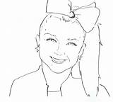 Jojo Siwa Colouring Youtubers Attract Adorable sketch template